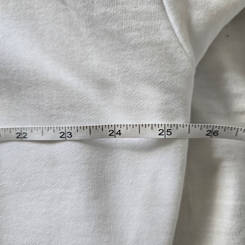 Diesel Women's Embroidered Logo Hoodie Sweatshirt White Size S Oversized Y2K - Picture 8 of 9